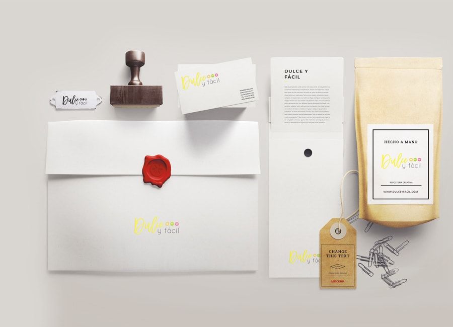 Identidad corporativa: Dulce y Fácil, blog de repostería creativa en Barcelona, Cataluña, España