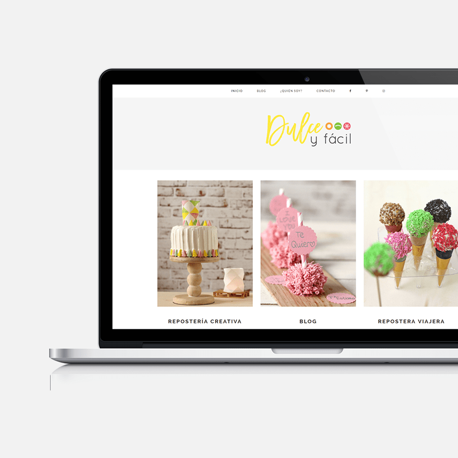Logo: Dulce y Fácil, blog de repostería creativa en Barcelona, Cataluña, España