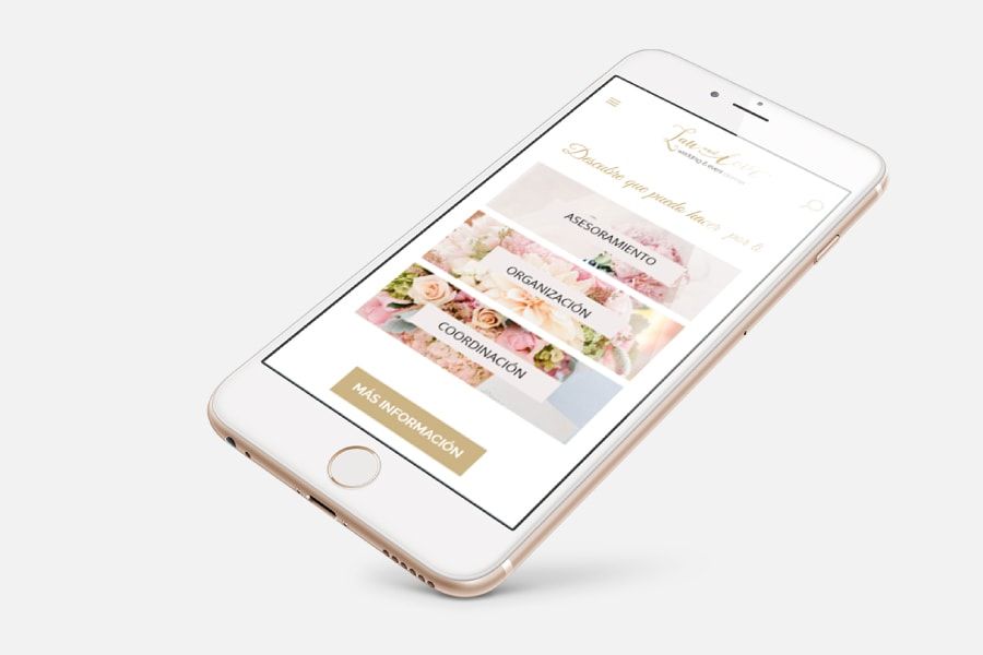 Diseño Responsive para web de bodas: Lau and Love, wedding and event planner de Barcelona, Cataluña