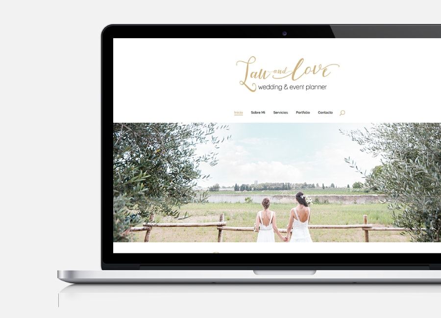 Diseño web para organizadores de bodas y eventos: Lau and Love, wedding and event planner de Barcelona, Cataluña