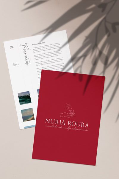 Karla Caloca, Servicios de diseño de identidad visual corporativa y diseño web profesional: Nuria Roura coach alimentacion consciente y astrologia terapeutica 2